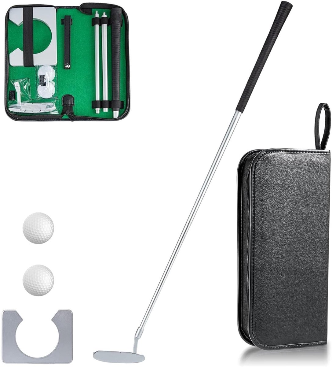 Golf Putter Set - Aluminium Alloy met Ballen en Tas - Rechts hand