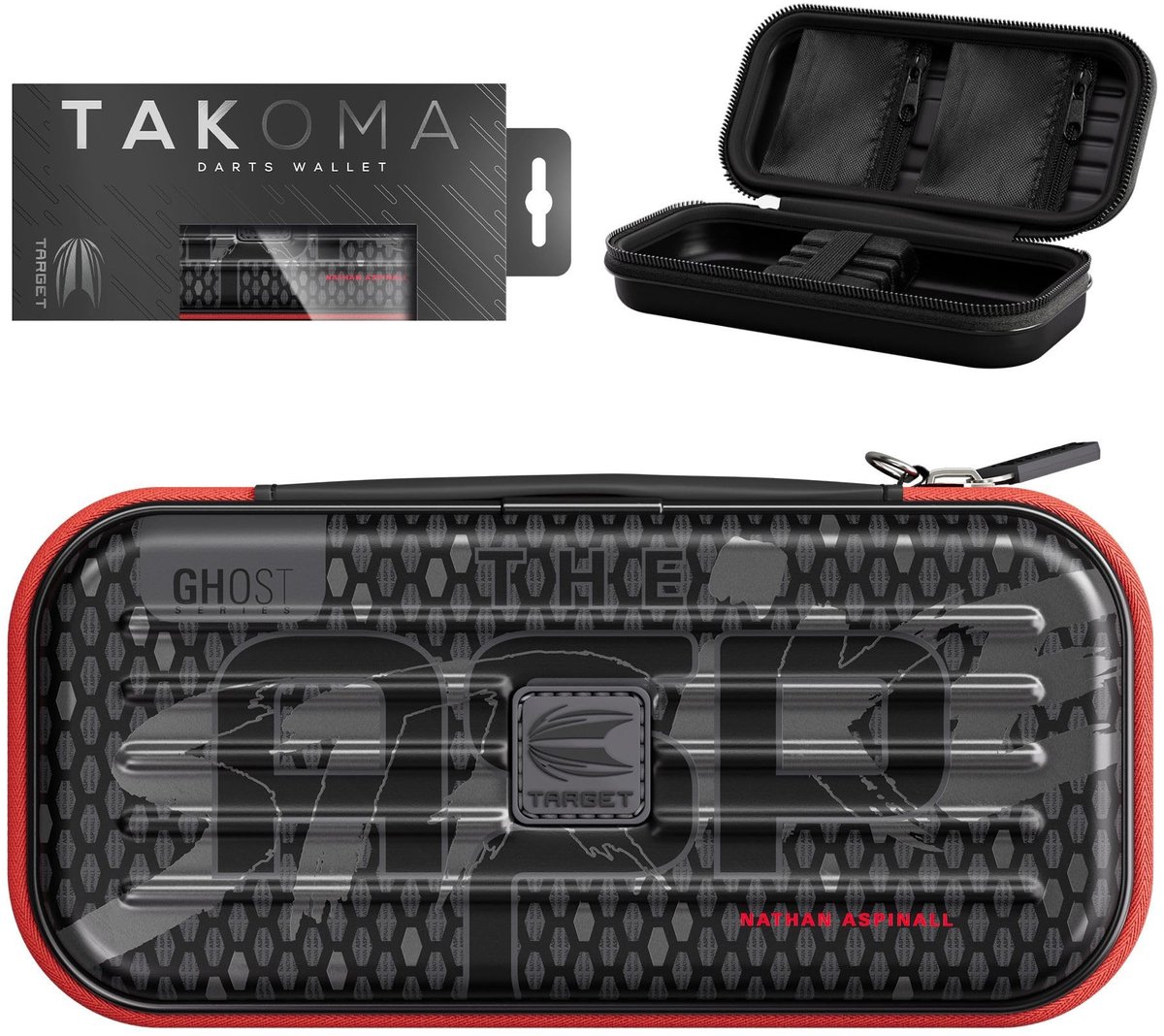Dart Wallet Takoma - Professioneel en Praktisch - Zwart/Wit