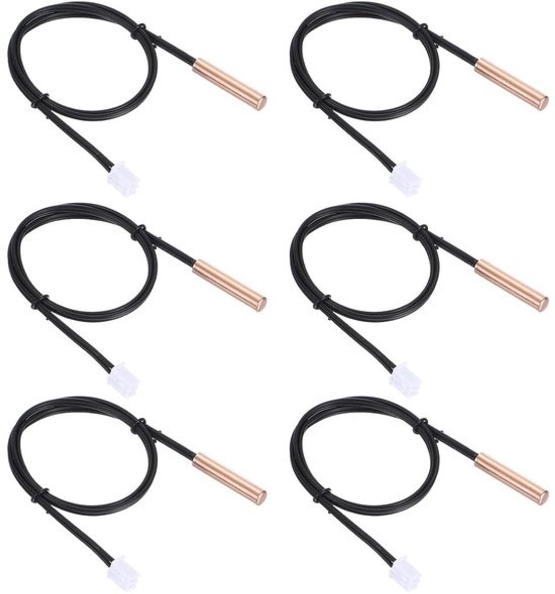 Temperatuursensor NTC - Temperatuursondes Temperatuurzender - Temperatuur Meten - Waterdichte Koperen Kop - 40cm Loodlengte - Niet gespecificeerd