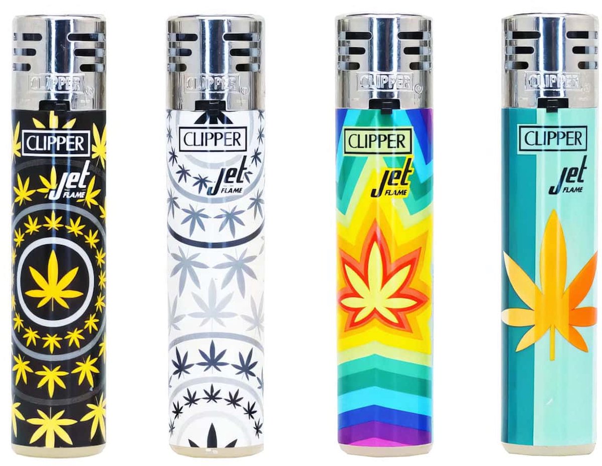 Clipper JetFlame CKJ11 Aanstekers "Posh" (4 Stuks)