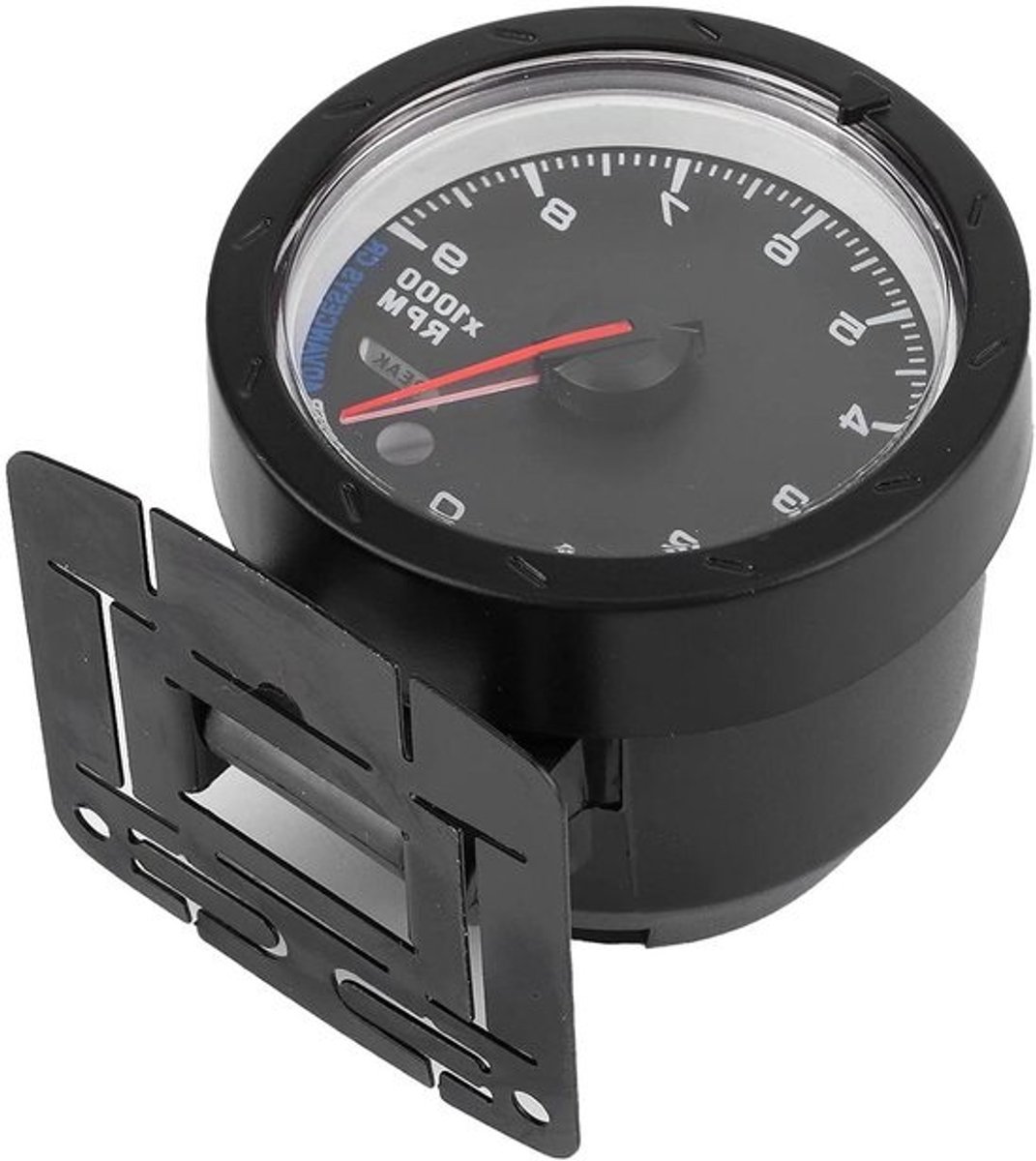 Toerenteller Meter - RPM Meter - Motorprestaties Monitoren - Dubbele LED Kleur - 65 mm - Zwart