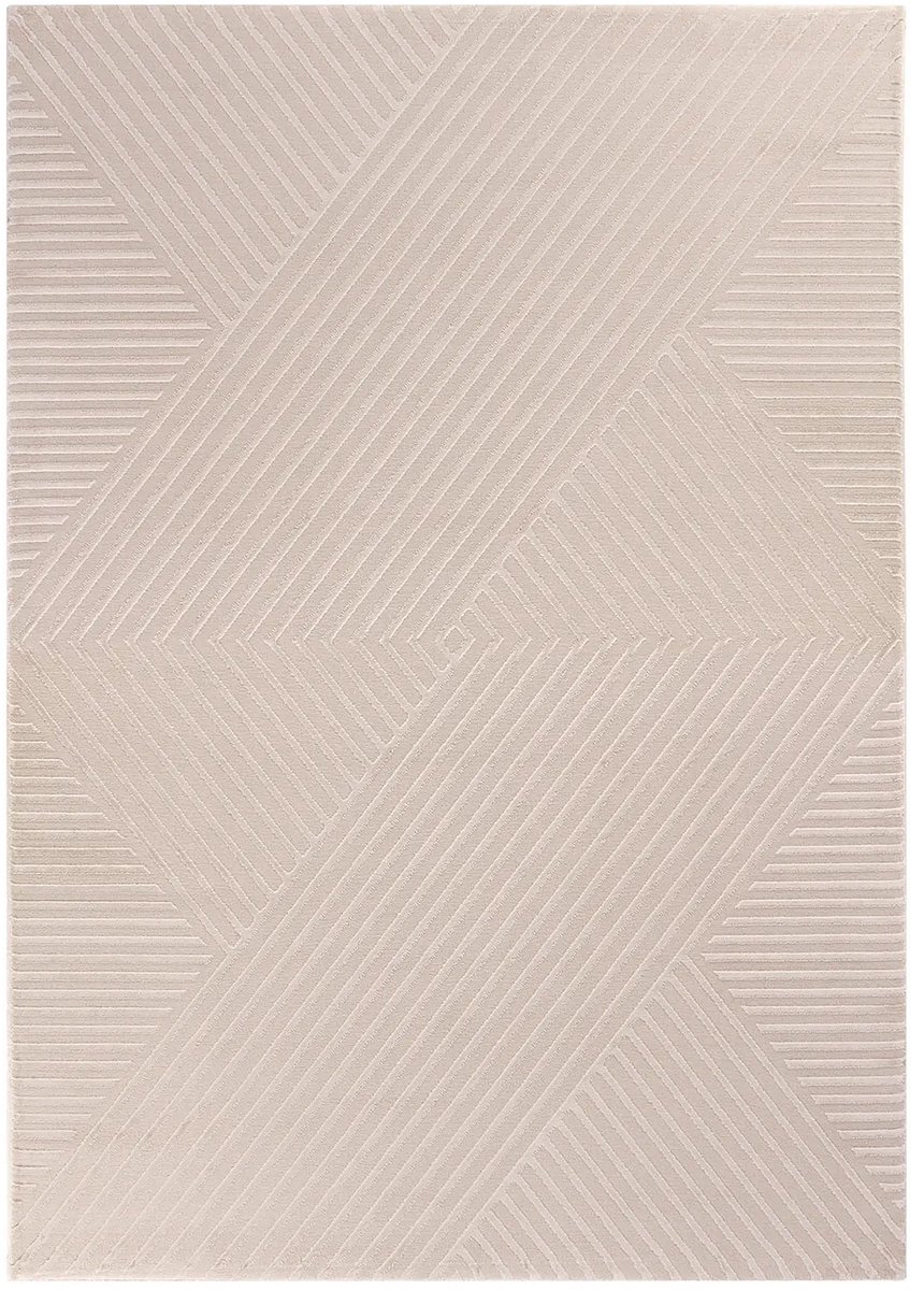 Dutch XXL Scandinavisch Vloerkleed | Tapijt | Sahara | Geometrisch | Beige | 80x250 cm