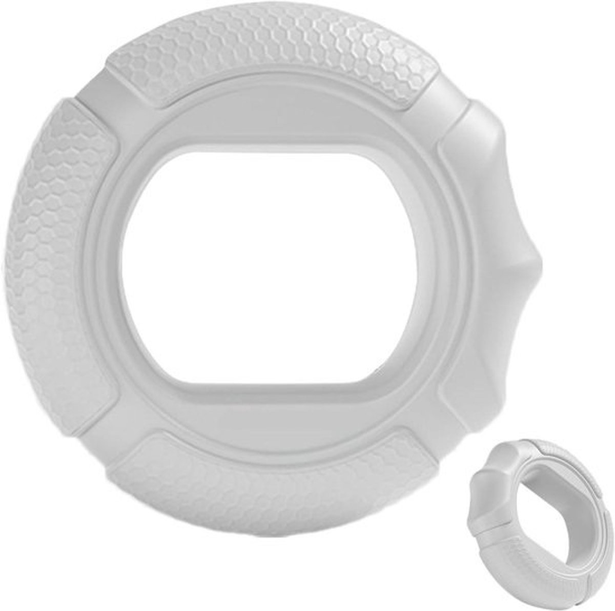 Handgreep Versterker - Handtrainer Siliconen - Vinger Revalidatie - Ergonomisch Ontwerp - 7.4 x 7.8 cm - Grijs