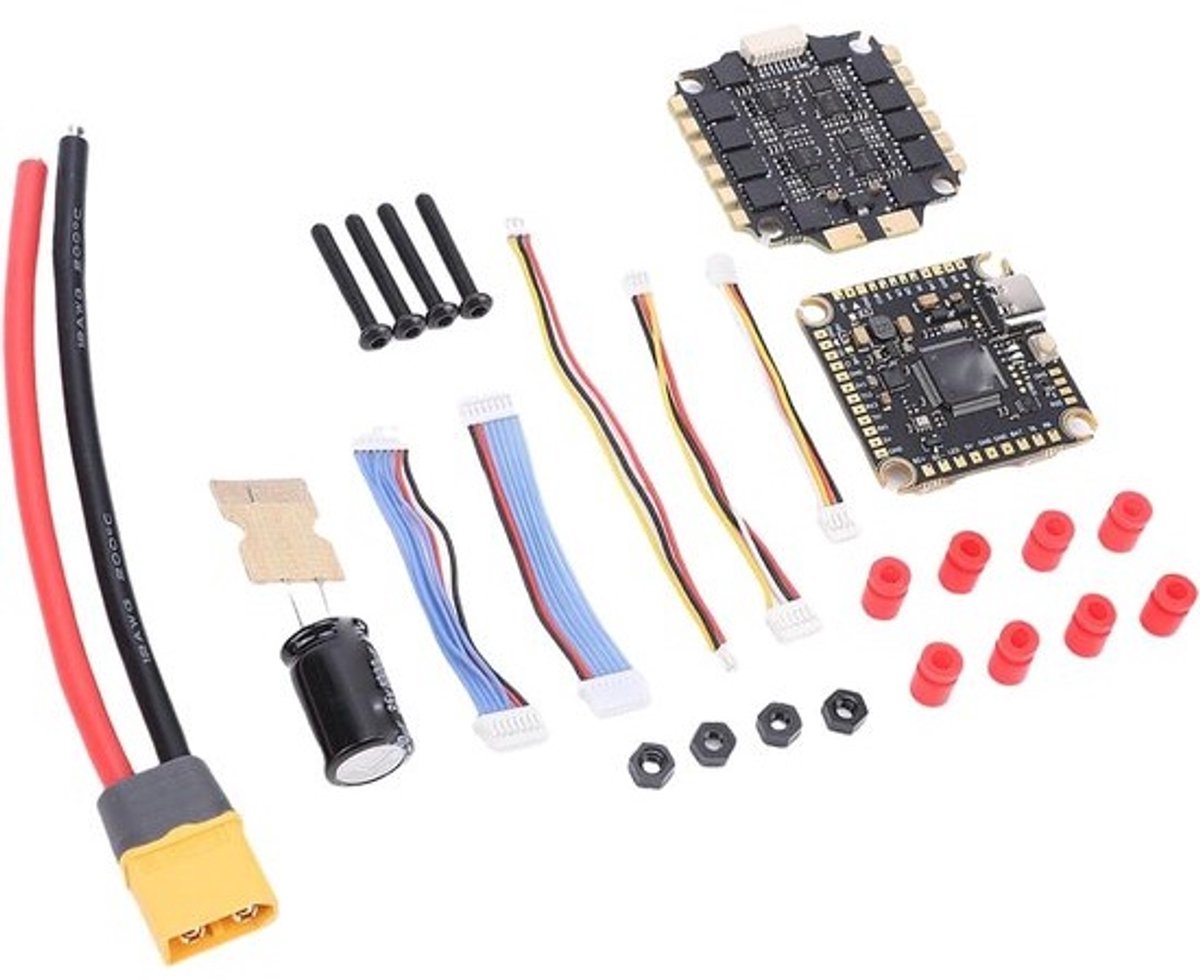 Drone Vluchtcontroller - ESC Stapel - Drone Onderdelen - Snelle Draadloze Updates - 60A Uitvoer - Zwart