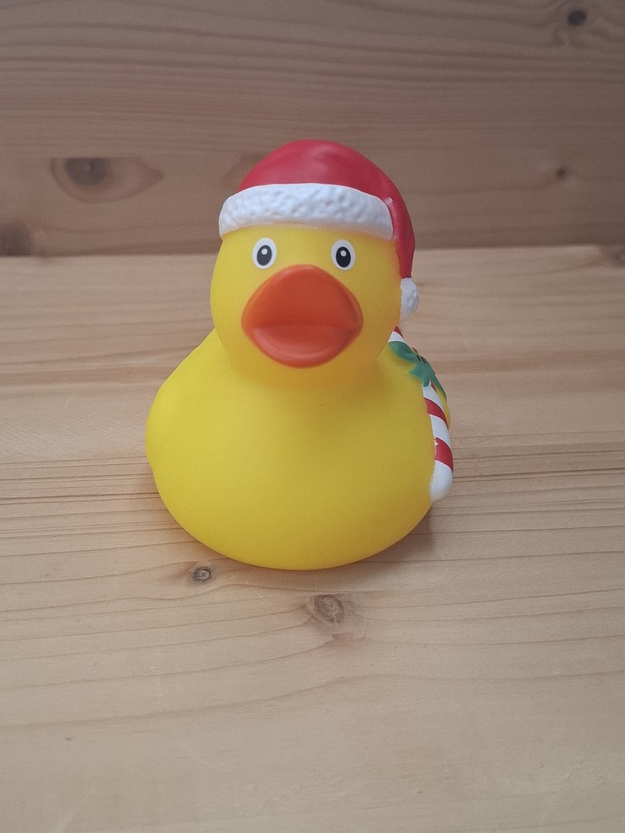 Kersteend Kerstman met snoepstok