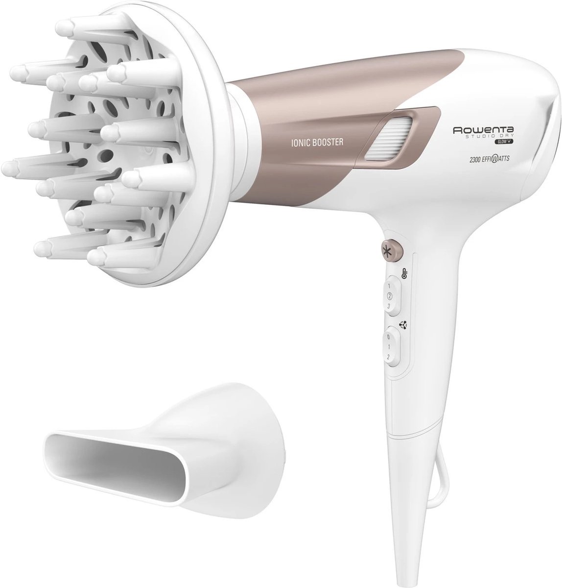 Haardroger 2300W – Krachtige Föhn met Diffuser en Concentrator – Sneldrogend – Voor Alle Haartypes