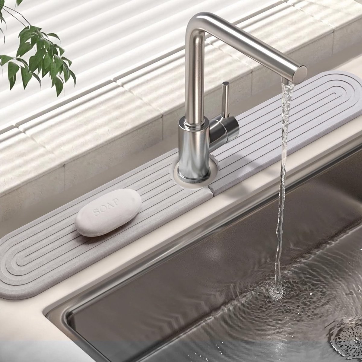 Keukenkraan Mat - Diatomiet Waterabsorberende Steentraal