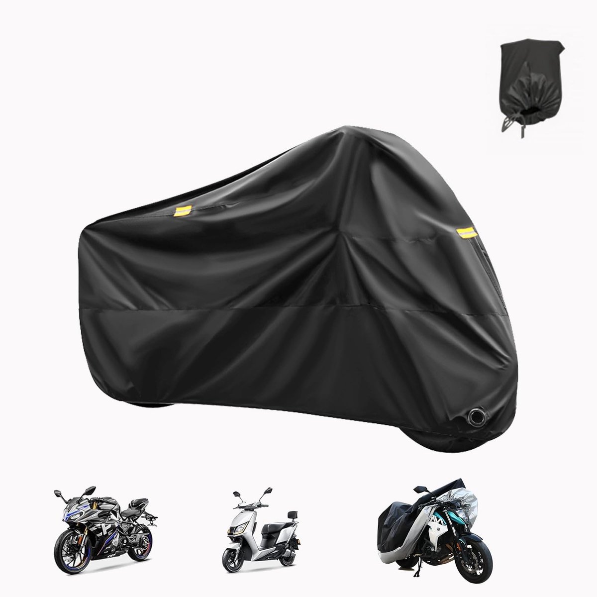 Motorhoes - Waterproof en UV-bestendig - Zwart