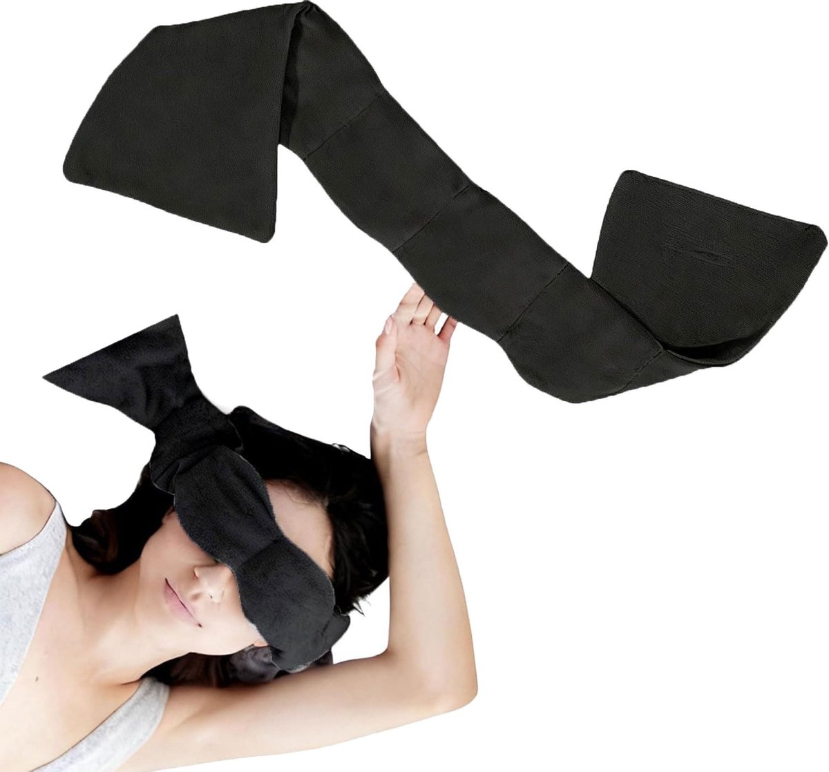 Gewogen Oogmasker - Katoen met Parels voor Ontspanning