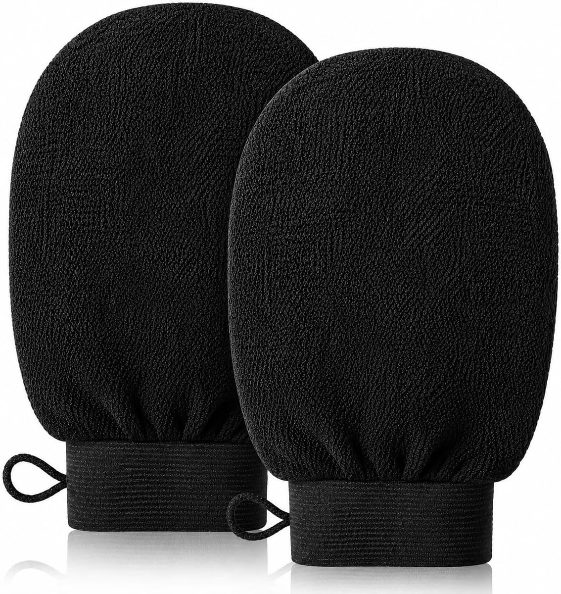 Peelinghandschoenen voor lichaam en gezicht - 2 stuks hamam scrubhandschoenen voor een zachte huid, exfoliatie en badervaring