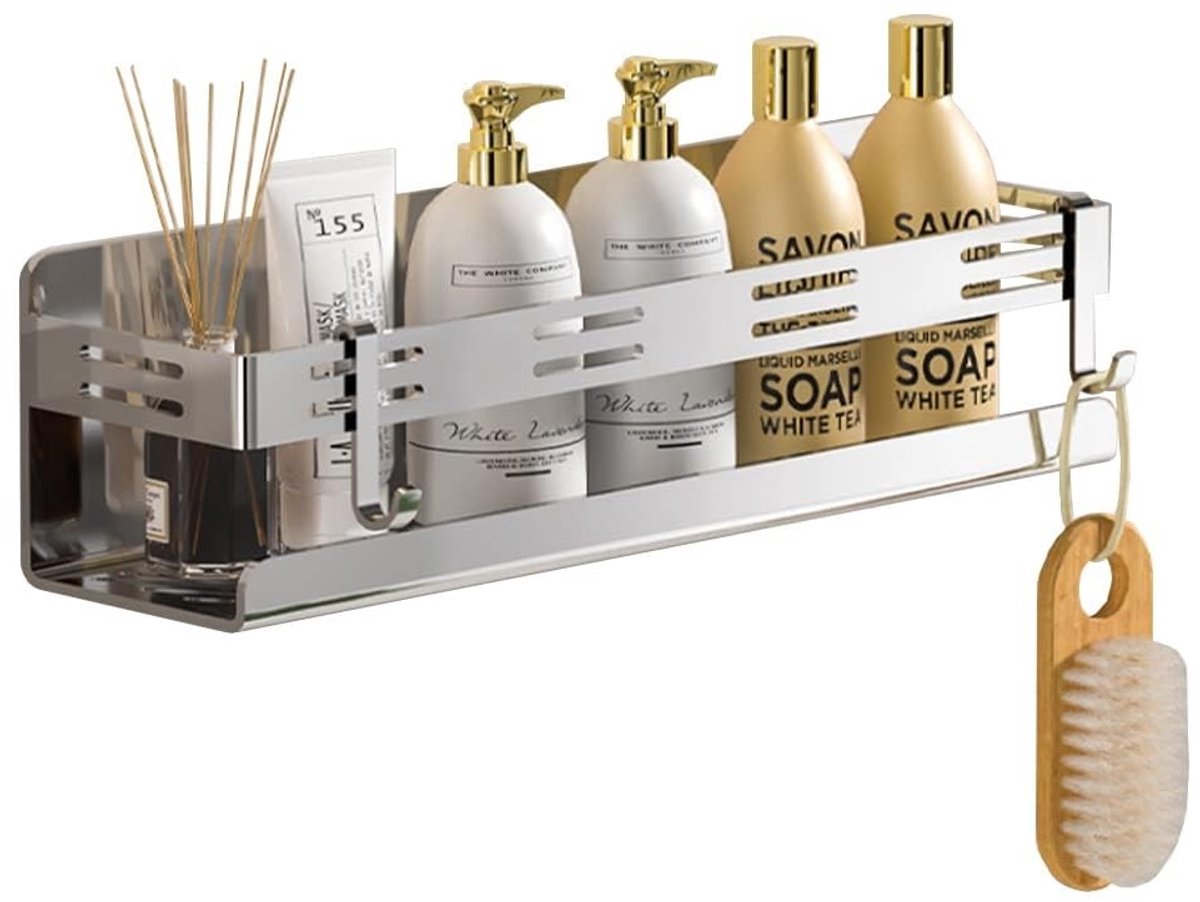 Chrome Douche Caddy - Roestvrij Staal - Wandmontage