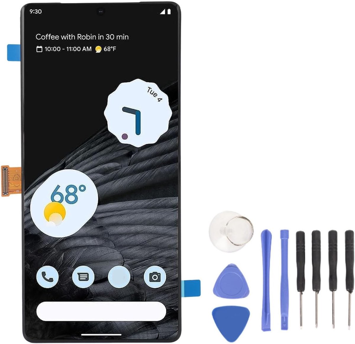 Screenvervanging voor 6.7 Inch Smartphone, OLED Touchscreen Digitizer met Reparatietools voor Pixel 7 Pro 5G