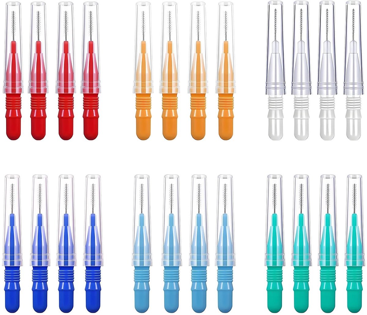 Interdental Borstels - 24 Stuks, Herbruikbaar