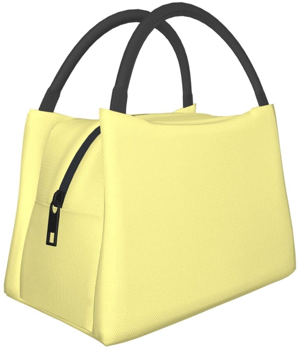 Opvouwbare koeltas - Geïsoleerde lunchbox in lichtgeel
