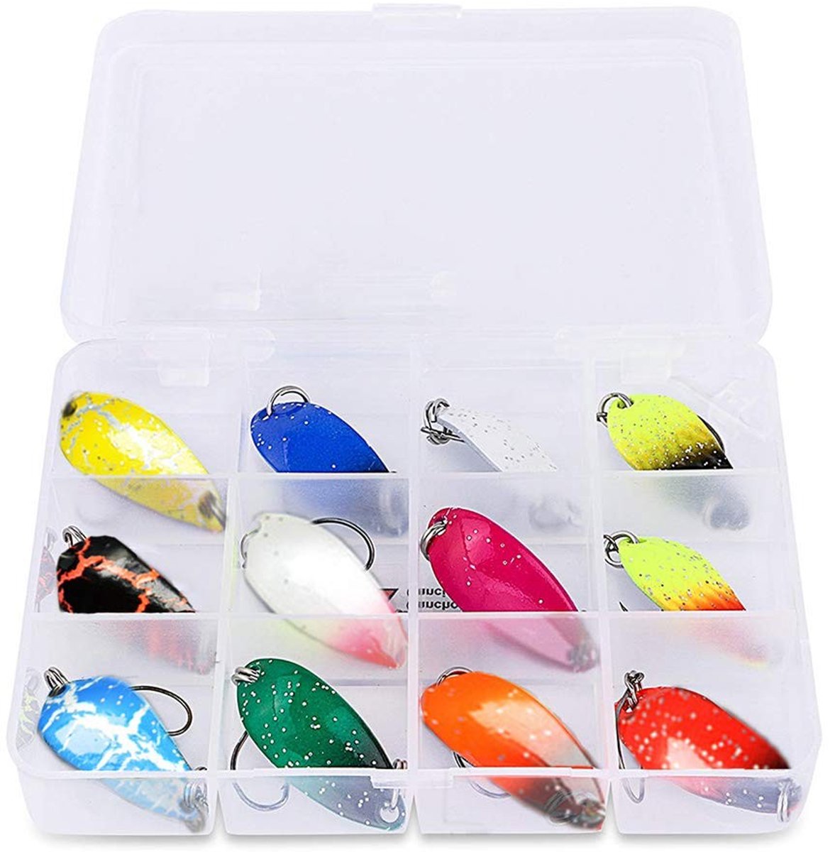 Trout Bait Set - 12 stuks 3g Trout Spoon Flashers