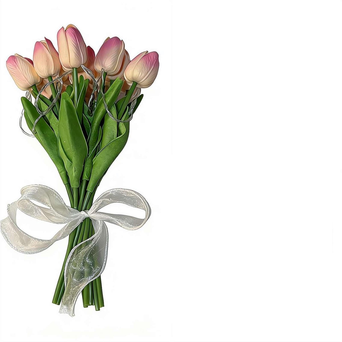 Twinkelende boom tulpen nachtlamp - 15 kunstmatige bloemen