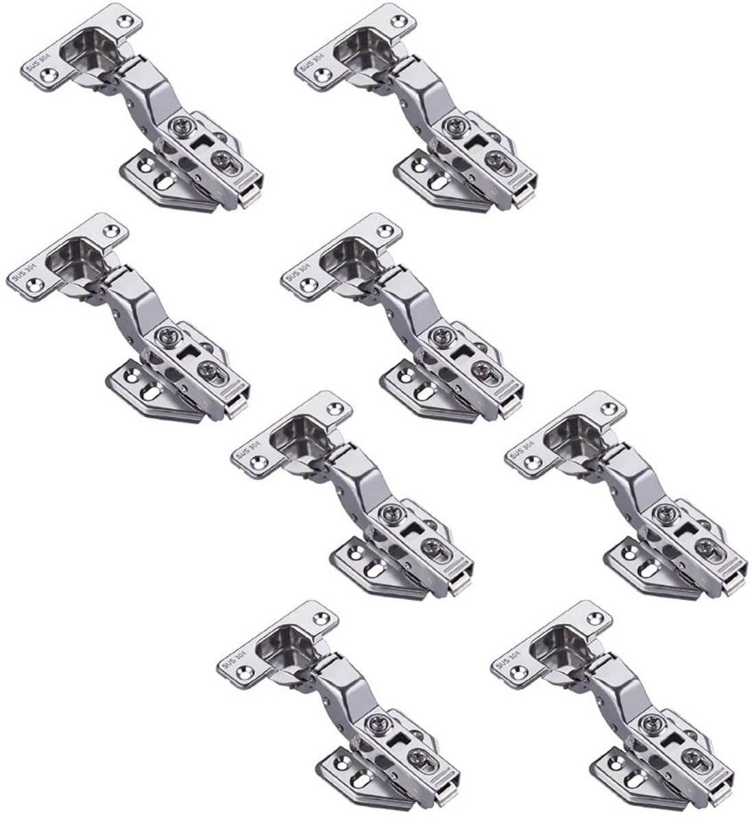 Keukendeur Scharnierset - 8 Stuks 304 Soft Close 35 mm