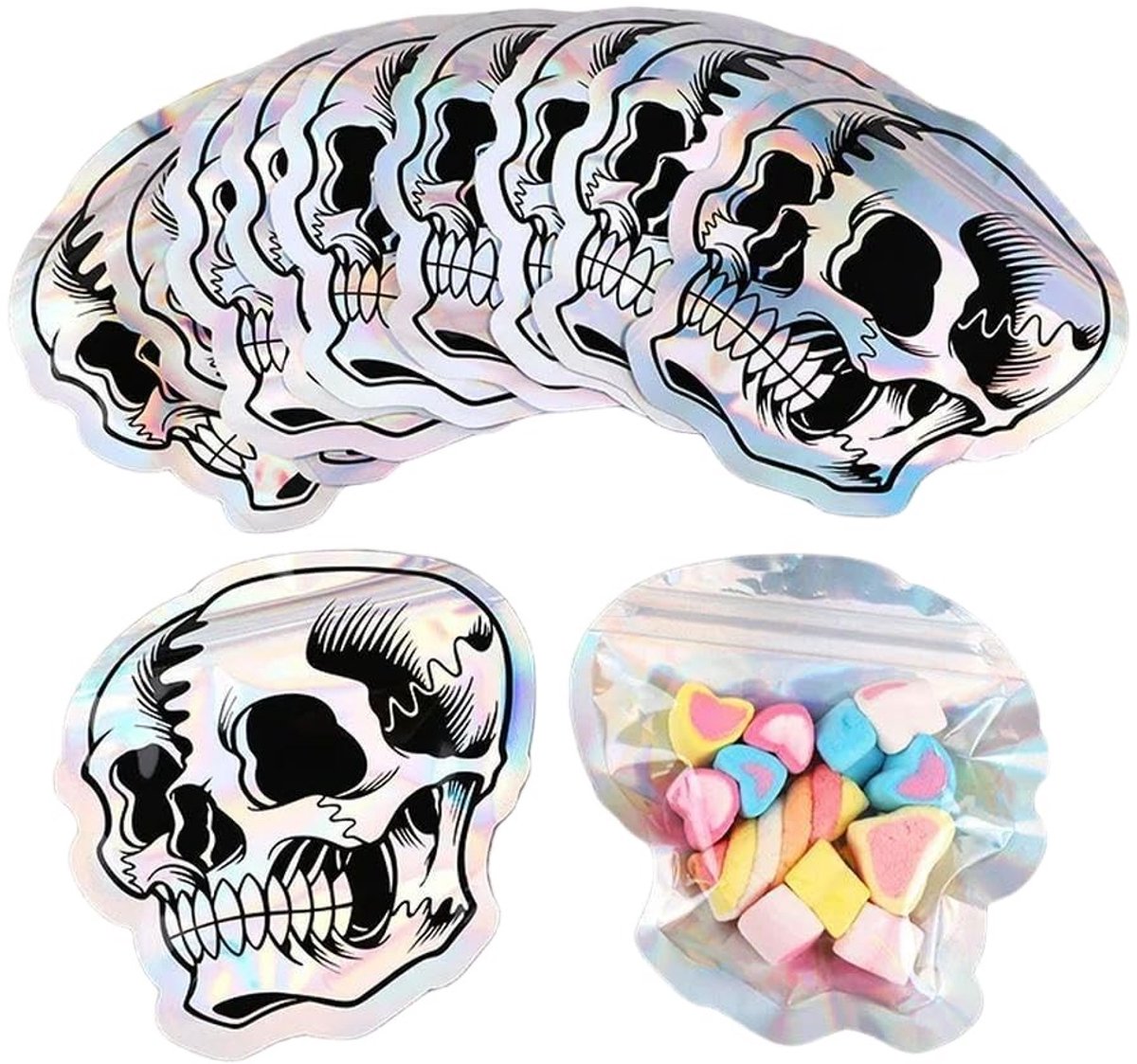 Halloween Gift Bags - Set van 30 stuks - Plastic zakken voor snoep en kleine cadeaus