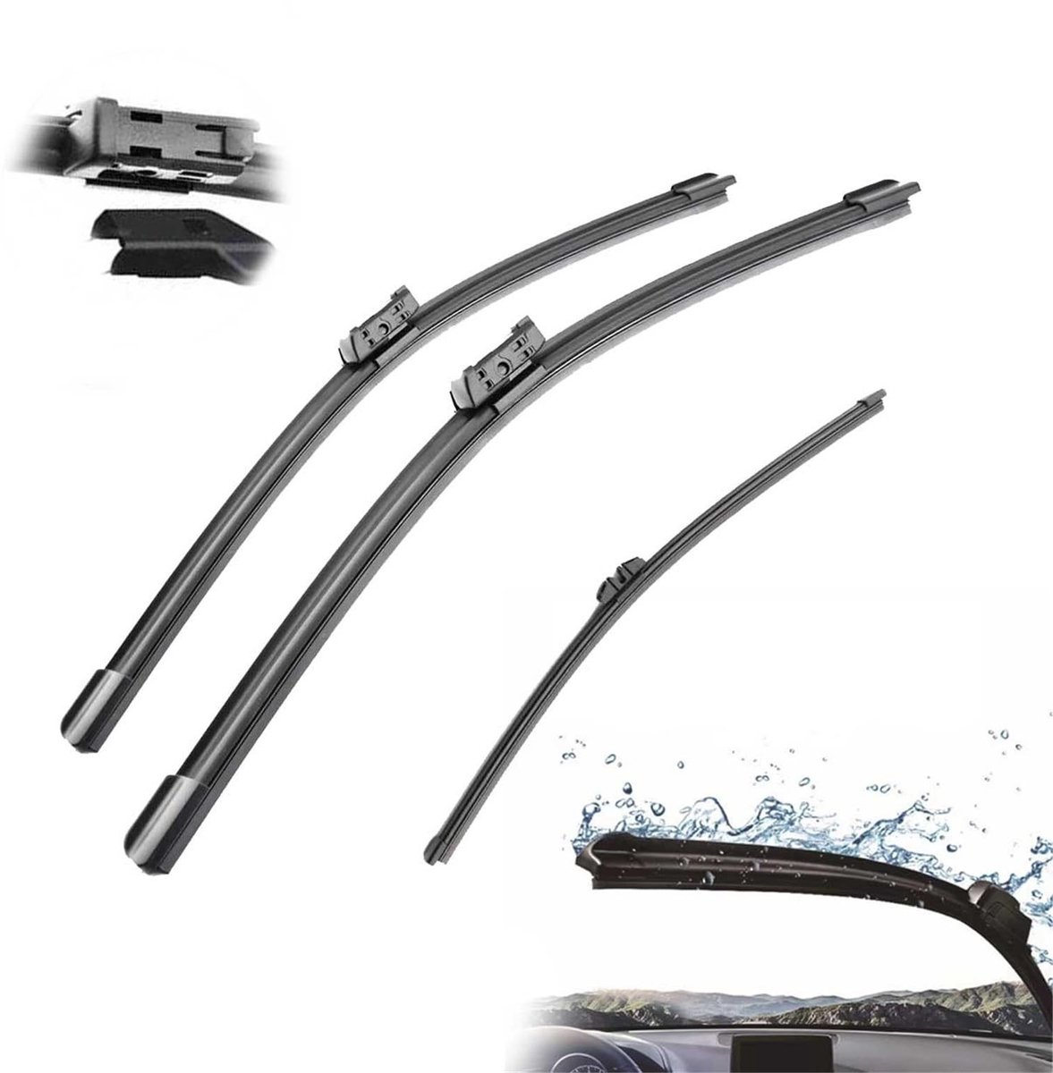 Voorste Achter Wisserbladen Set - 3 Stuks - Voor Volvo XC90 MK2