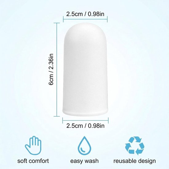 Beschermende Silicone Teenbeschermers, Verpakking van 10 Stuks, Ademend en Comfortabel, Ideaal voor Voetbescherming en Blarenpreventie — afbeelding 4