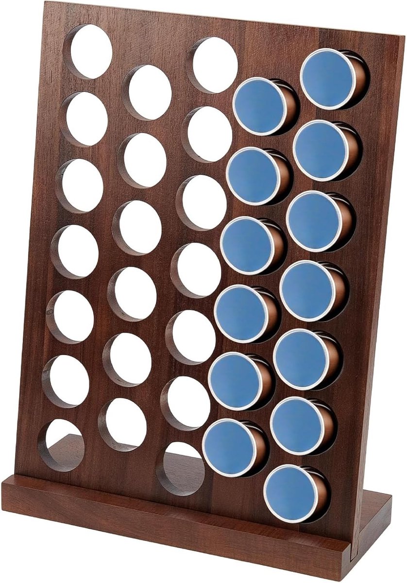 Houten Koffiecapsulehouder voor 33 Capsules - Organiser voor Koffiepads, Keuken, Thuis en Kantoor