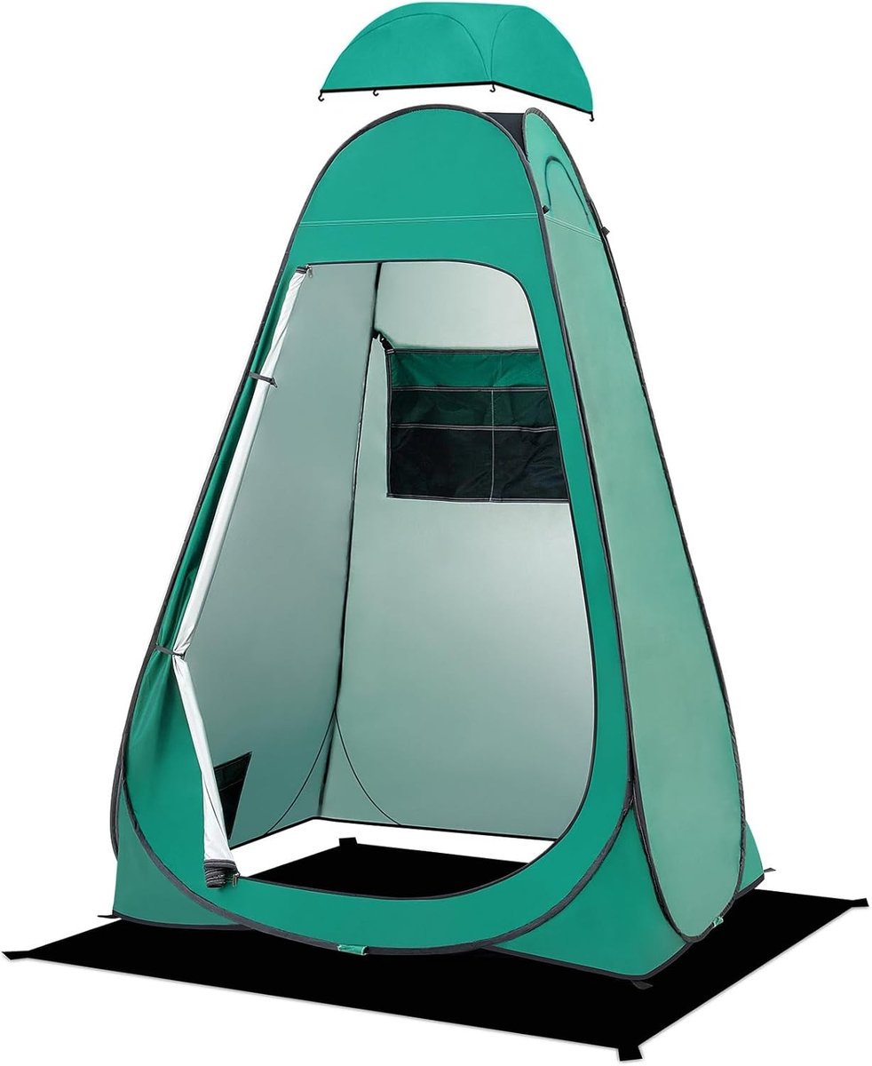Pop Up Toilet Tent voor Privacy, Douchen en Veranderen - Ideaal voor Kamperen, Strand en Wandelen, Waterdicht en UV-bescherming, 120 x 120 x 190 cm