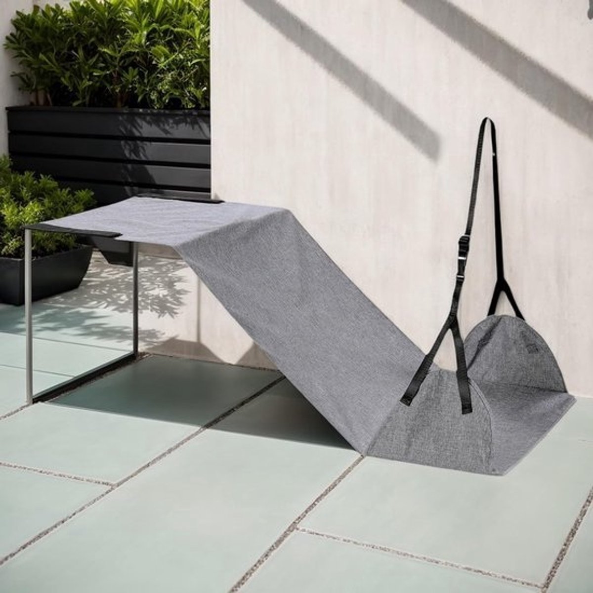 Voethangmat Vliegtuig - Voetsteun Rij Beensteun - Comfortabel Reizen - Verstelbare Kniepositionering - 100x45 cm - Zwart