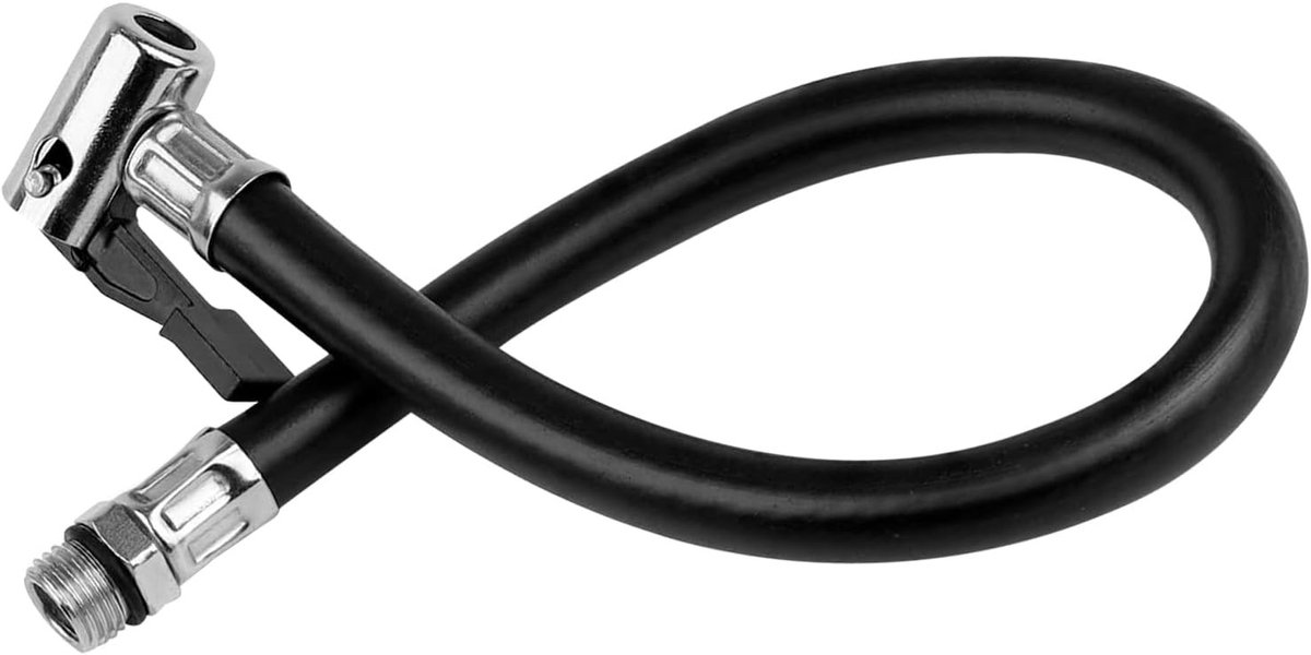 Hoge druk bandenpomp met slangadapter en 36 cm verlengslang voor snelle inflatie