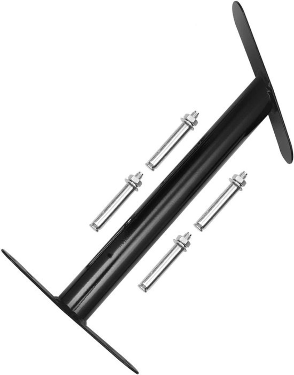 Battle Rope Houder - Opbergrek Touw - Fitness Organisatie - Wandmontage - 35 x 21.5 x 4.5 cm - Zwart