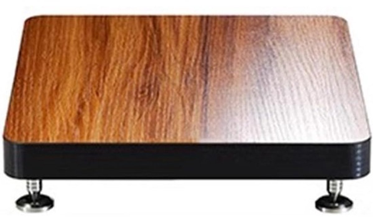 Audio Rack - Hifi Plank Media Kast - Geluid Verbeteren - Meerlaags Ontwerp - 34 x 39 cm - Houtkleur