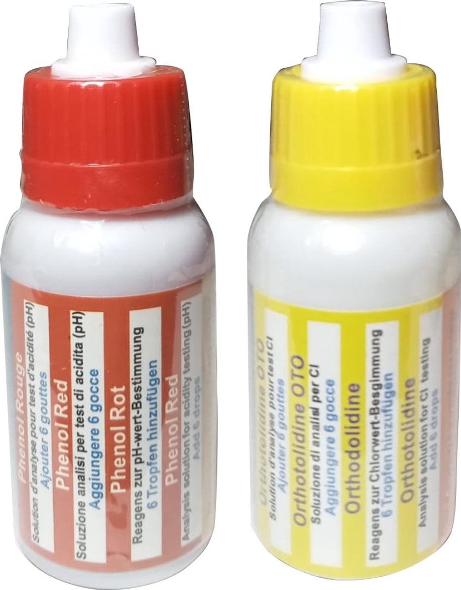 Testset pH en Chloor - 6 druppels voor zwembad