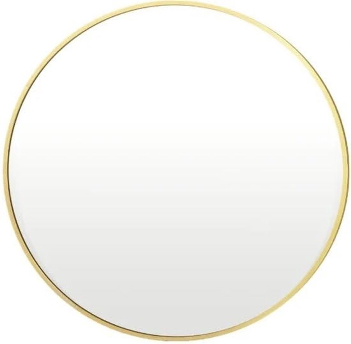 Rond Spiegel - Goud met Veiligheidsglas - 80 cm