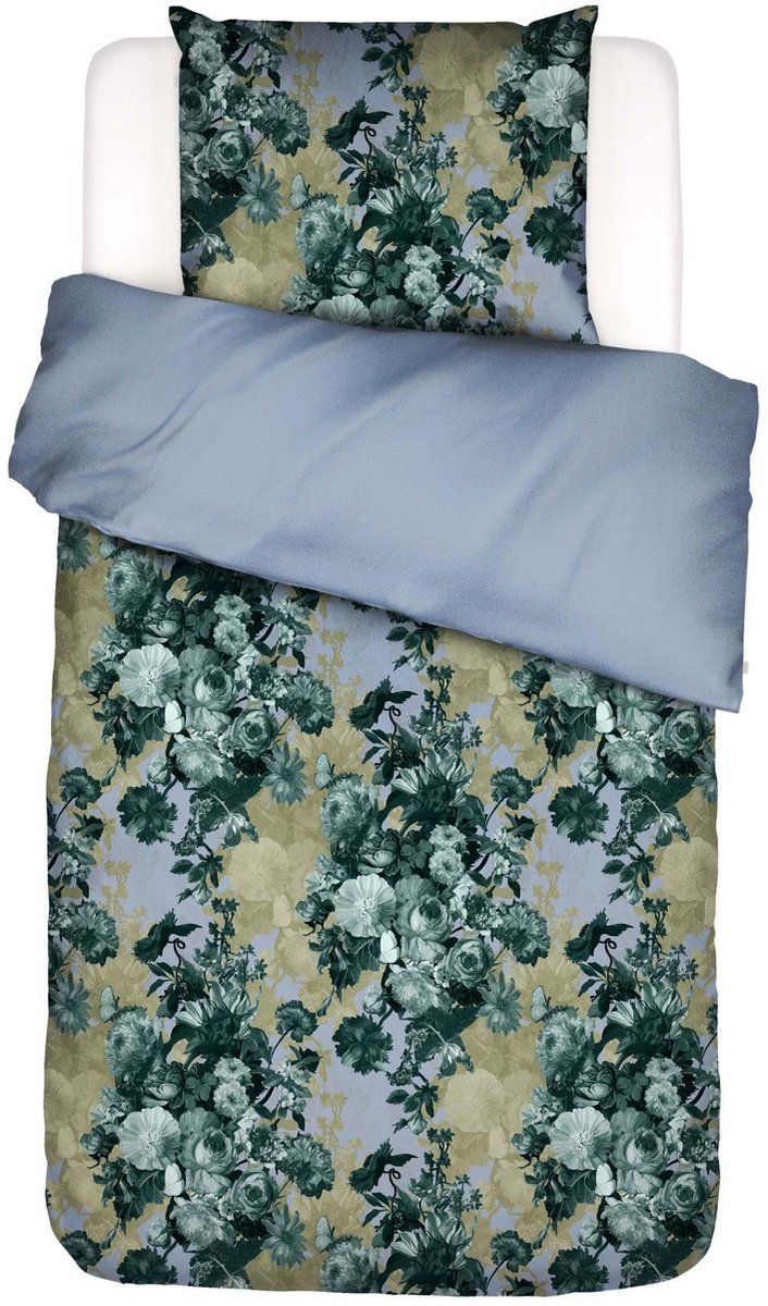Duvet Cover Leila - 140x200/220 cm - 100% biologisch katoen satijn - Bloemen