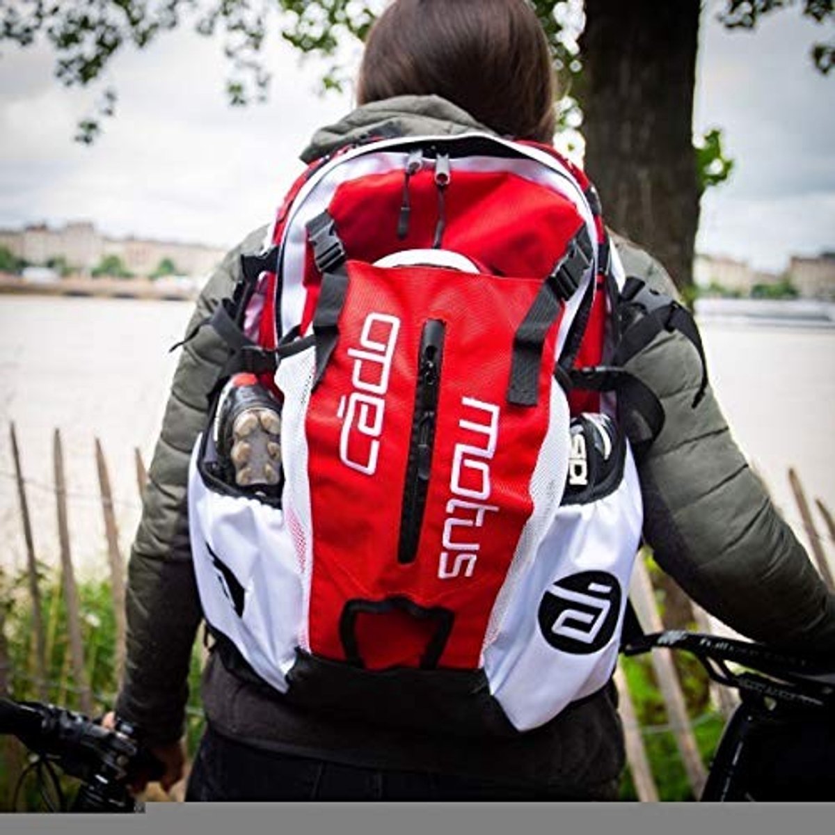 Sportrugzak voor Fietsen en Schaatsen - 45 Liter - Rood