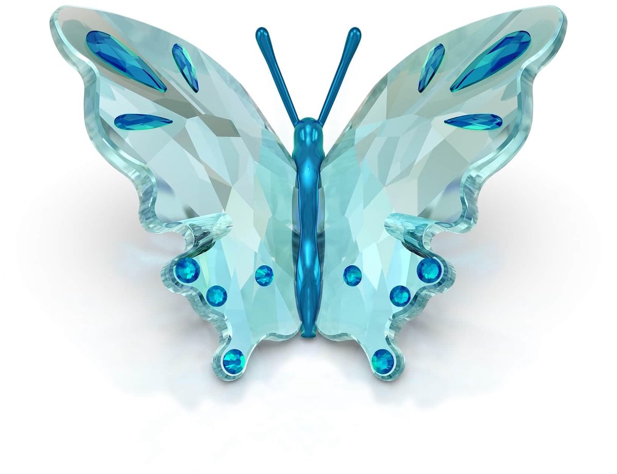 Idyllia Vlinder - Turquoise - Kristal