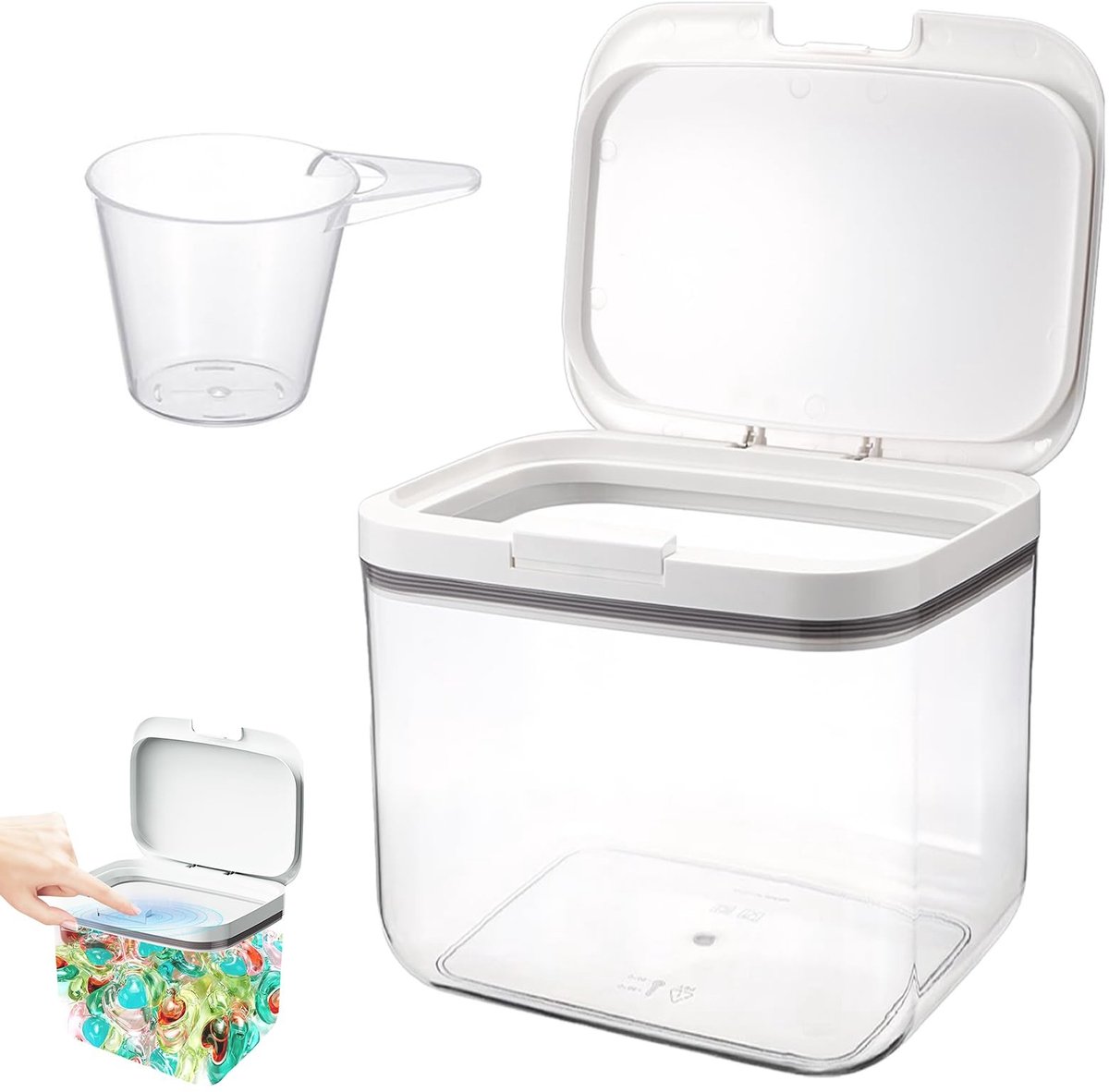 Opbergbox voor Wasmiddel - 4.5 Liter, Luchtdicht - Modern Design