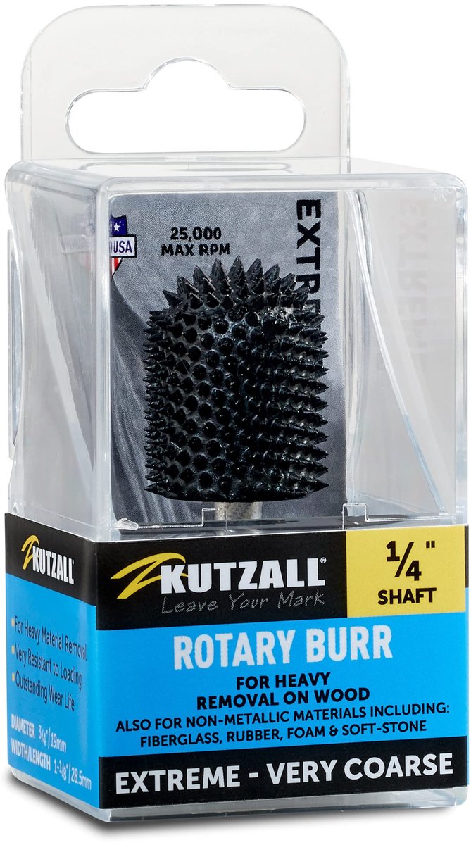 Rotary Burr - Tungsten Carbide - 3/4" Diameter