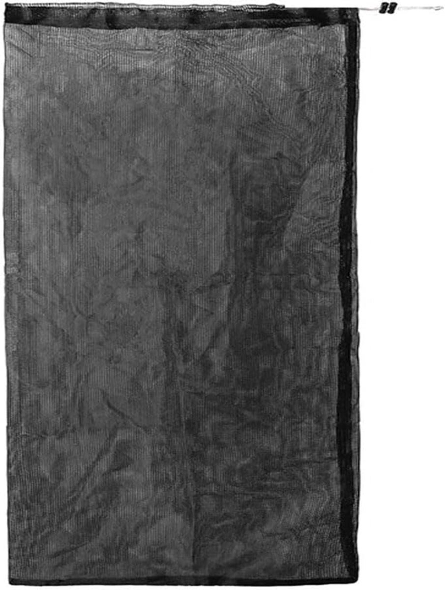 Opvangzak Houtversnipperaar - Shredderzak Mulchzak - Tuinonderhoud Efficiënt - Waterdicht Polyester Mesh - 61 x 122 cm - Zwart