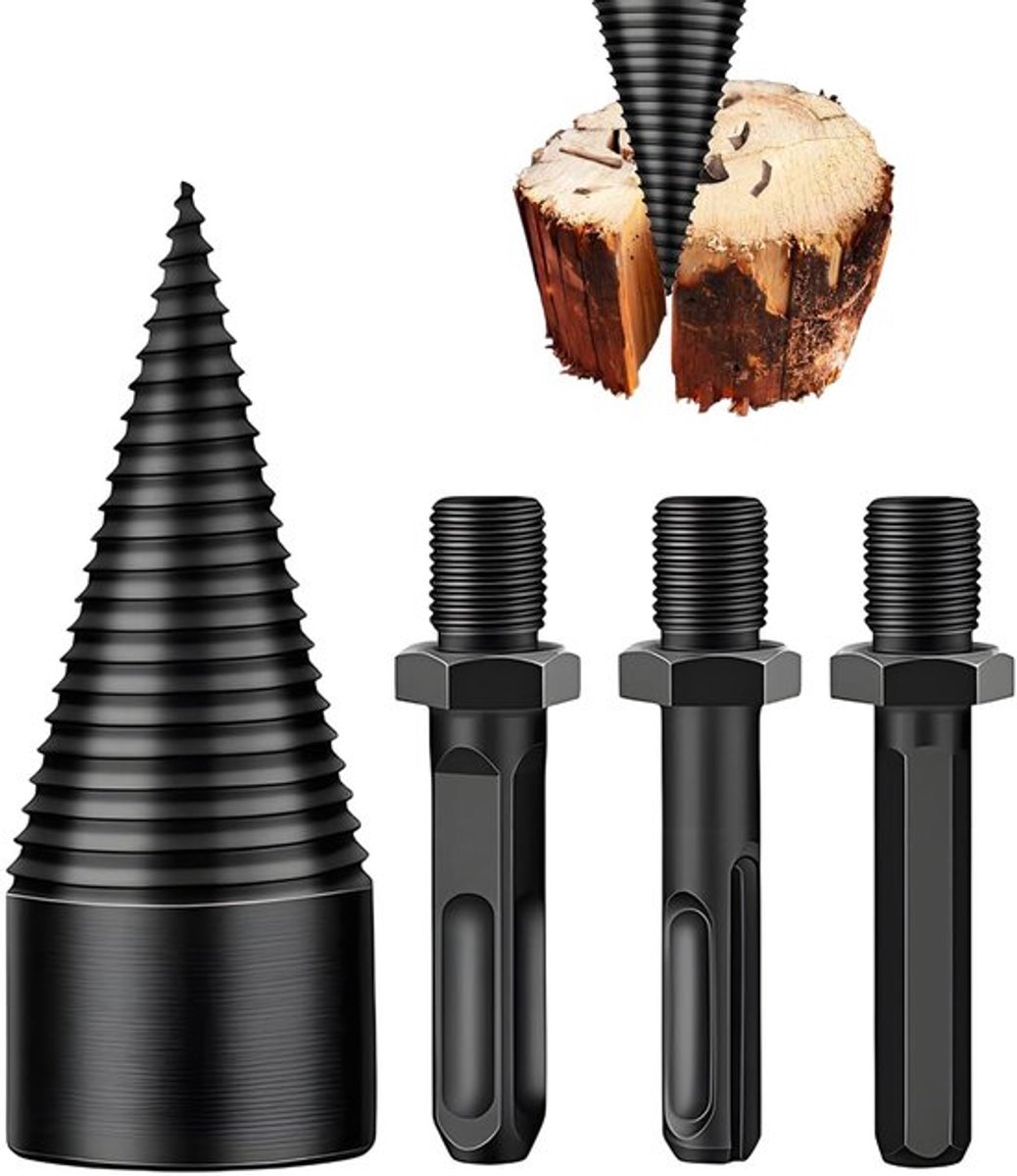 SolidChoice - Holzsplitter Boor - 32 mm Boor - Efficiënt hout splitsen - 3 stuks