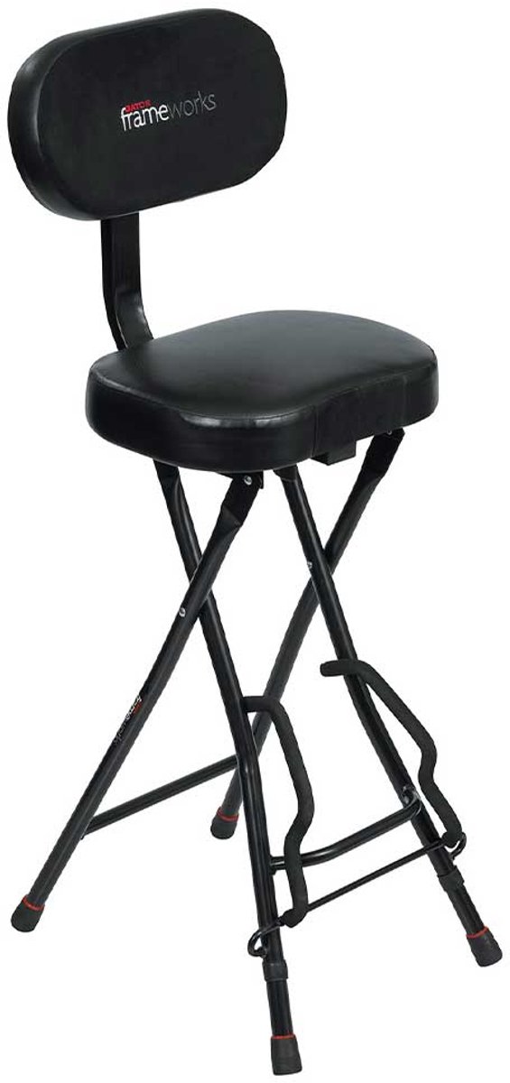 Gator Frameworks GFW-GTR-SEAT Guitar Seat/Stand Combo Gitaarkruk met Gitaar Standaard