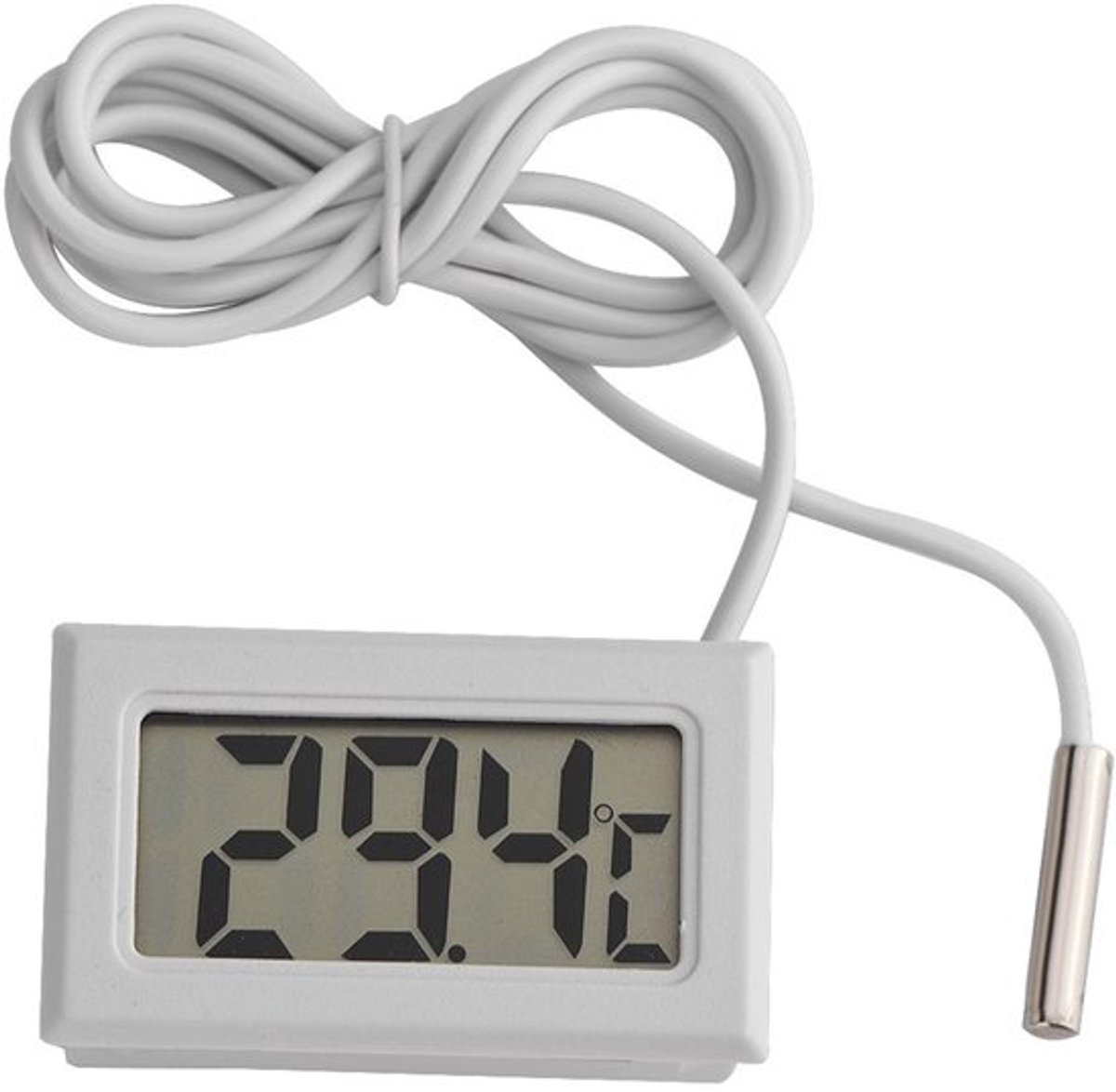 Thermometer voor koelkast en vriezer met LCD-weergave - Allecto Wit