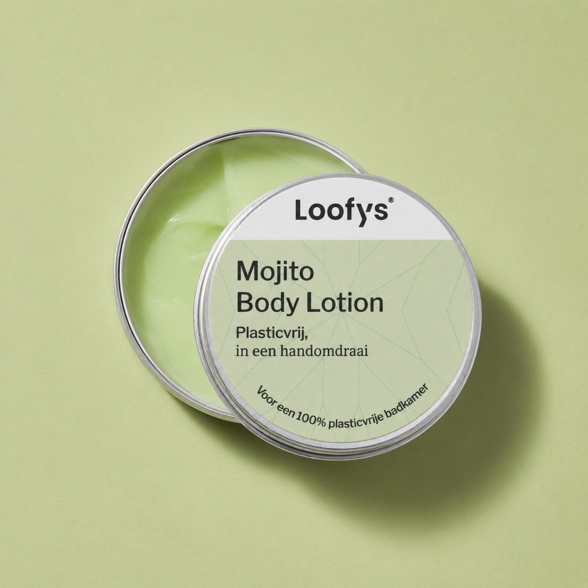 Loofys Body Lotion Mojito – Natuurlijke & Hydraterende Bodylotion – Plasticvrij, Vegan & Duurzaam – Herbruikbaar Blikje – 30g