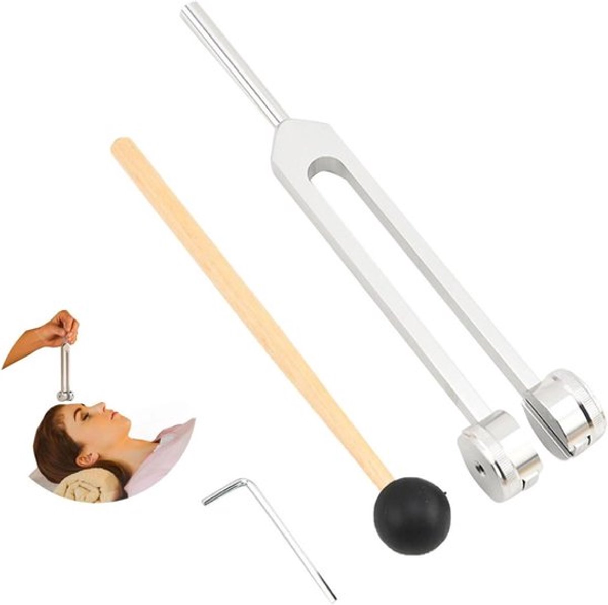 Diapason 128 Hz aluminium voor medische toepassingen