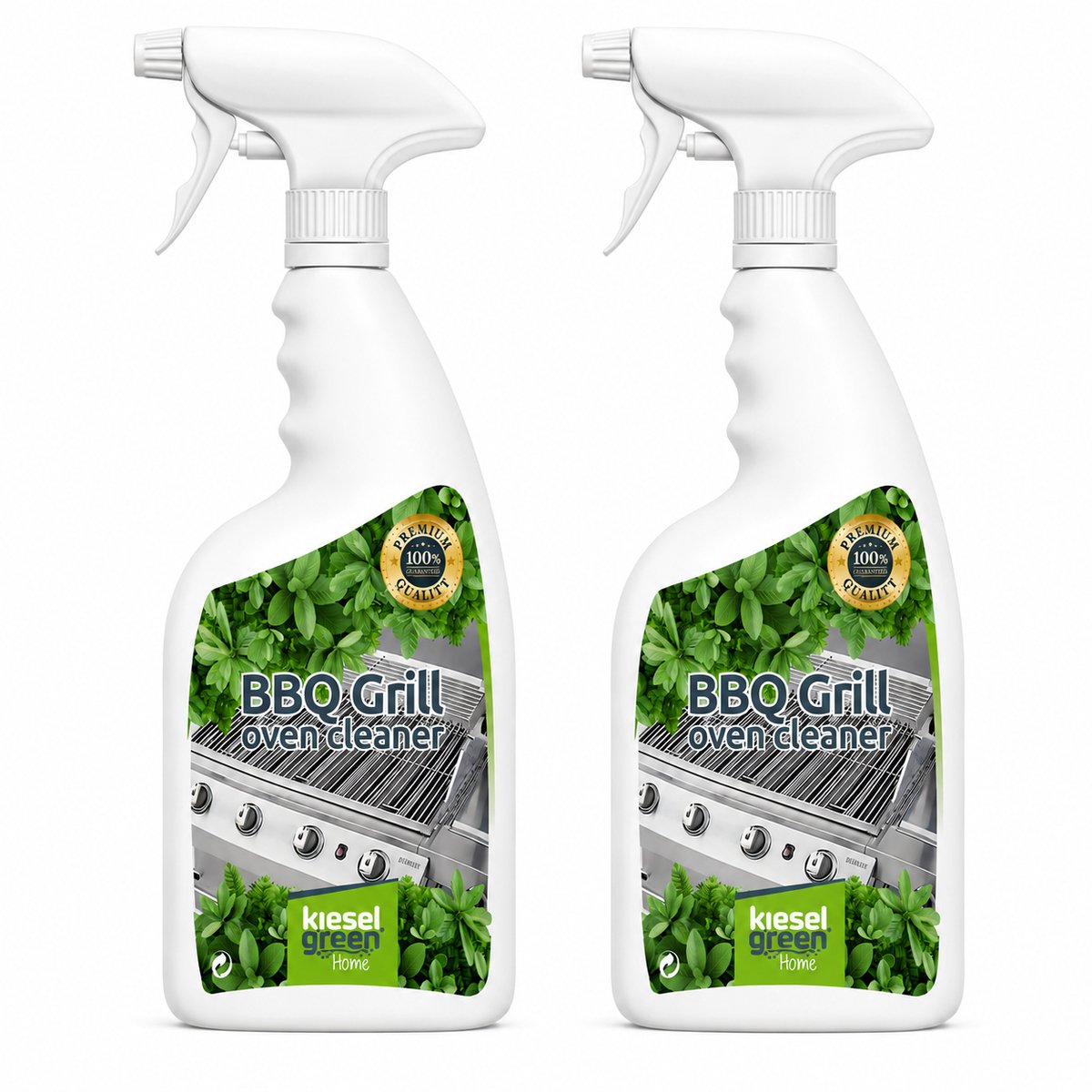 Kieselgreen BBQ Oven en Grill Reiniger 2 x 750 ml Voordeelverpakking Voor Barbecue Oven en Gasgrill Veilig voor RVS en Emaille