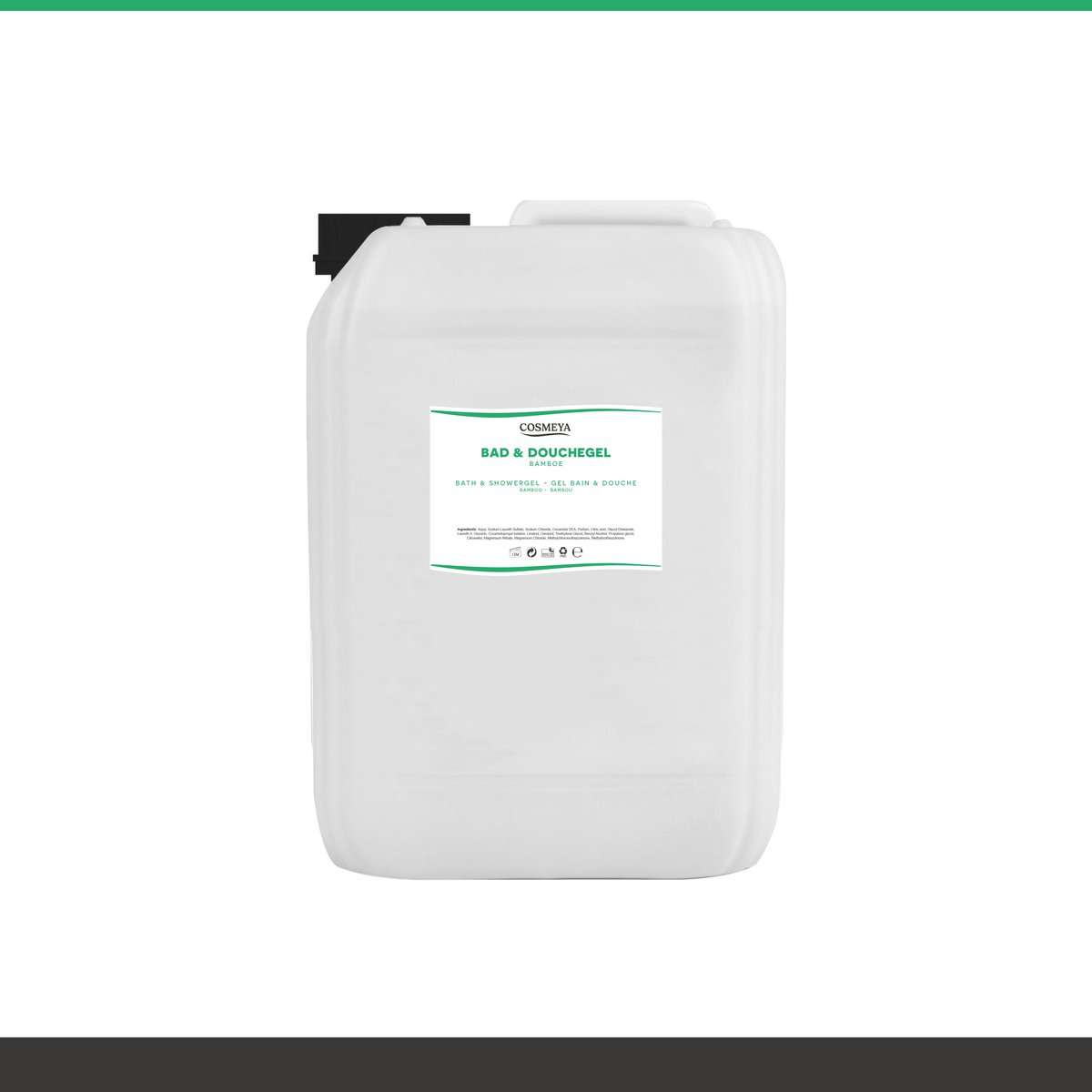 Bad & Douchegel - Bamboe - Transparant - 5 Liter - Jerrycan - Navulling - Navullen - Mannen - Heren - Dames - Vrouw - Shower gel - Showergel - Douche gel - Shampoo - Jerrycans - Body wash - Gel douche - Grootverpakking - Douchgel