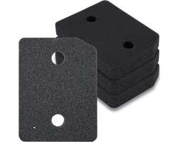 Droger Filter - 4 stuks - Filters geschikt voor Miele Droger - 207 x 157 x 30 mm - Spons Filter - Droger Pluizenfilter - Voor Wasdrogers - Basisfilter - Foam van Condensor Wasdroger - Accessoire geschikt voor Miele-warmtepompdroger - Zwart