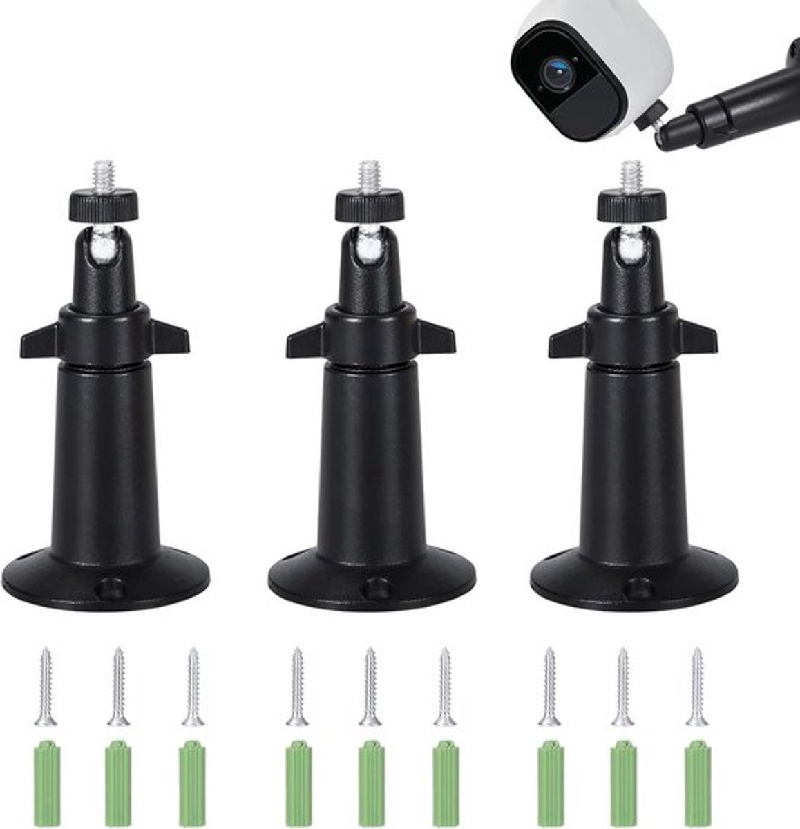 Verstellbare wandhouder Allecto Plus voor beveiligingscamera's | 360