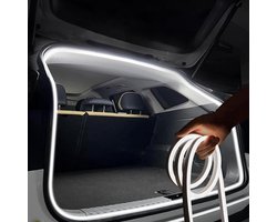 Kofferbaklichtstrip LED - Auto Verlichting - Kofferbak Decoratie - Automatische Sensor - 4 meter - Wit