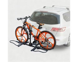 Fietsendrager Trekhaak - Fietsdrager Auto - Fietsen Vervoeren - Voor 2 Fietsen - 161 cm Lengte - Zwart