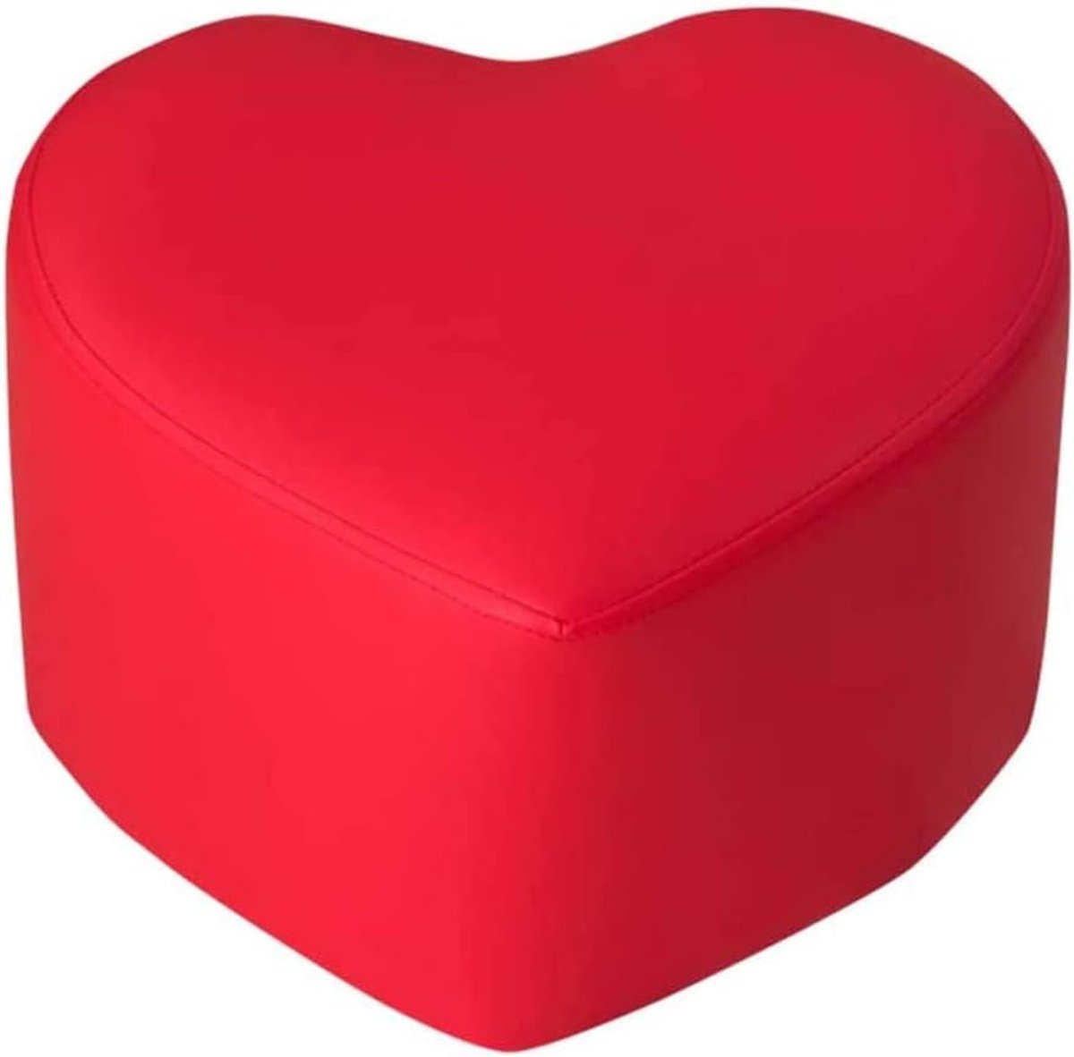 Voetenbankje - Poef - Ontspannen Zitten - Met anti-slip - 30 x 25 x 20 cm - Rood